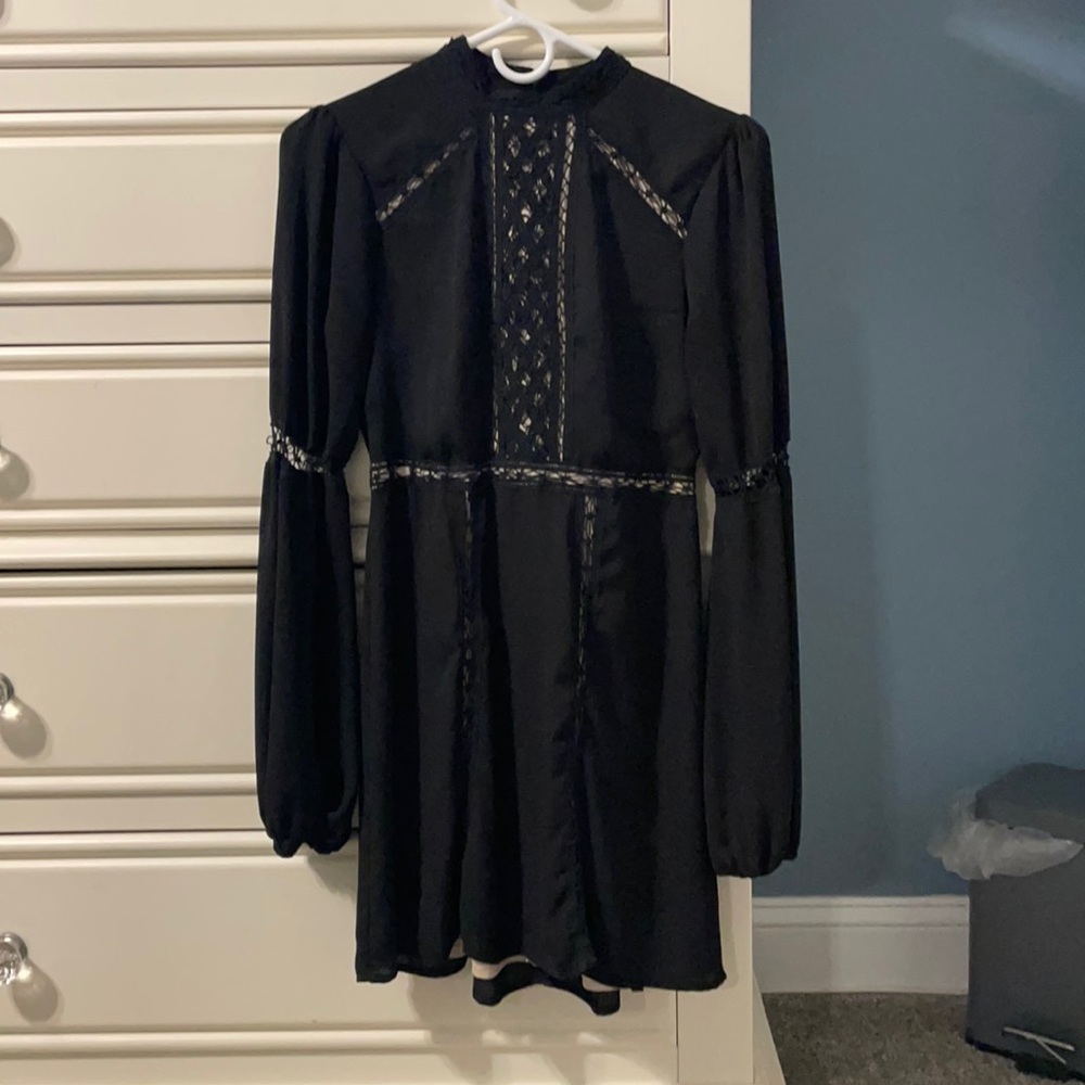 Long sleeve black Express dress